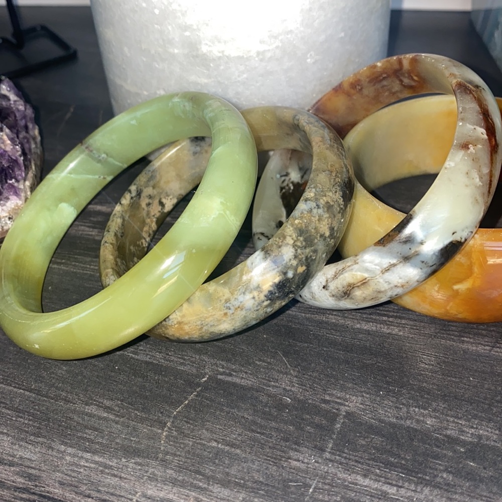 Genuine Jadeite Bangle Bracelets - image 5